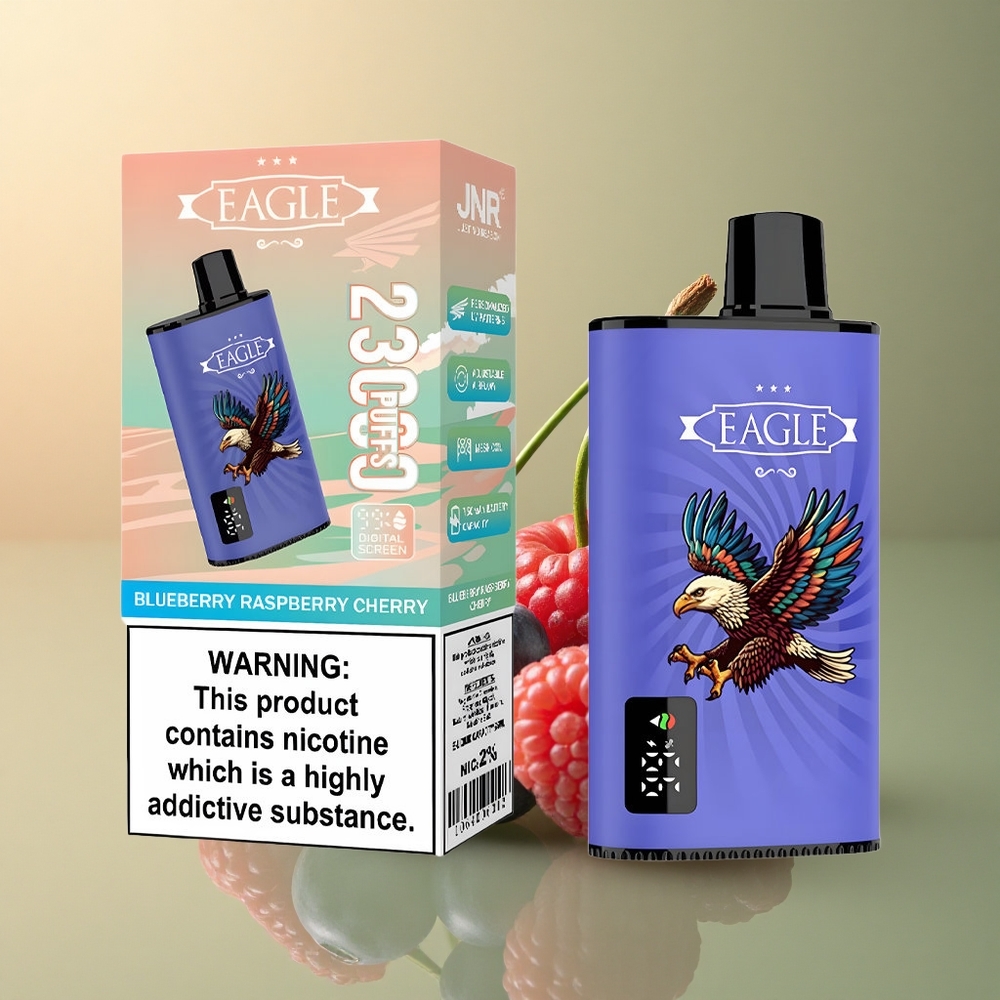 JNR EAGLE Smart 23000 Myrtille Framboise Cerise avec Écran Digital et 750mAh