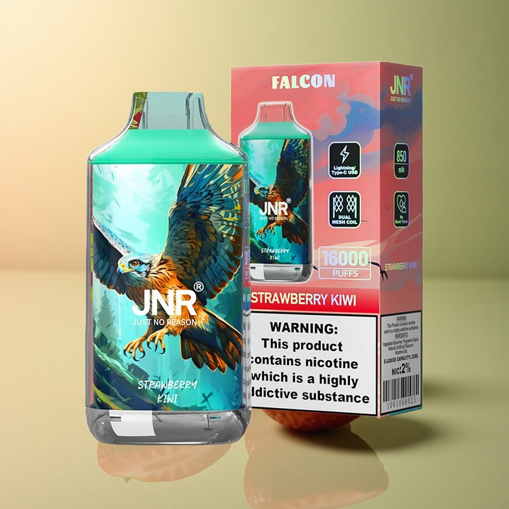 JNR Falcon 16000 Fraise Kiwi 22ml 850mAh Dual Mesh