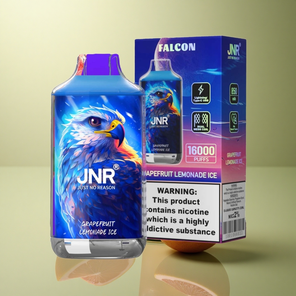 JNR Falcon 16000 Glace Citron Pamplemousse avec 850 mAh et 22ml