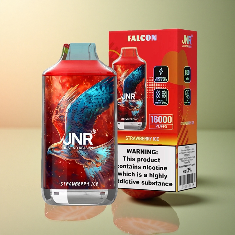 JNR Falcon 16000 Glace à la Fraise 850 mAh Dual Mesh