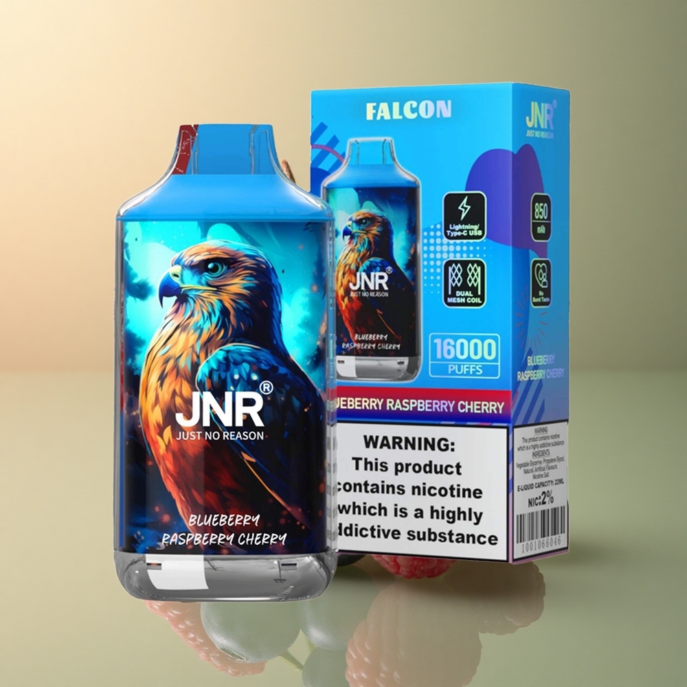 JNR Falcon 16000 Myrtille Framboise Cerise 850 mAh Dual Mesh