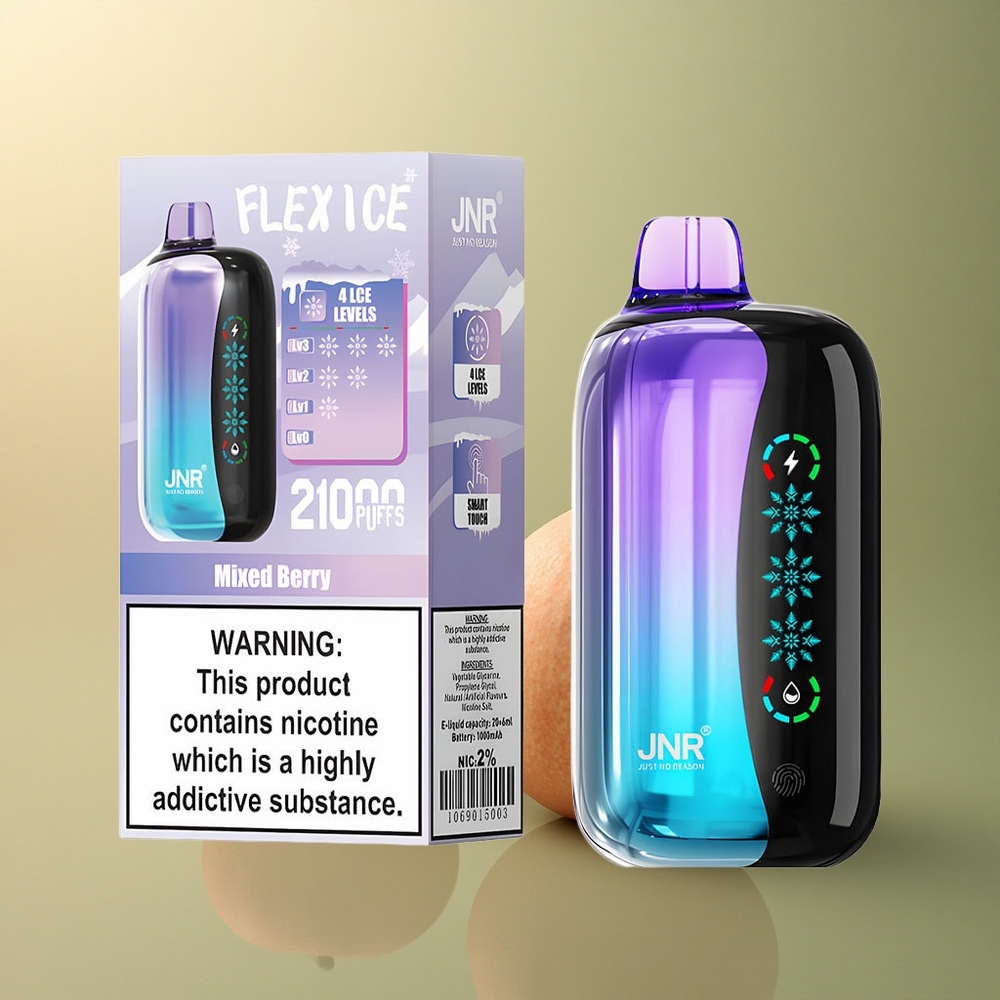 JNR Flex Ice 21000 Baies Mixtes Glacées Réglables 1000mAh Dual Mesh