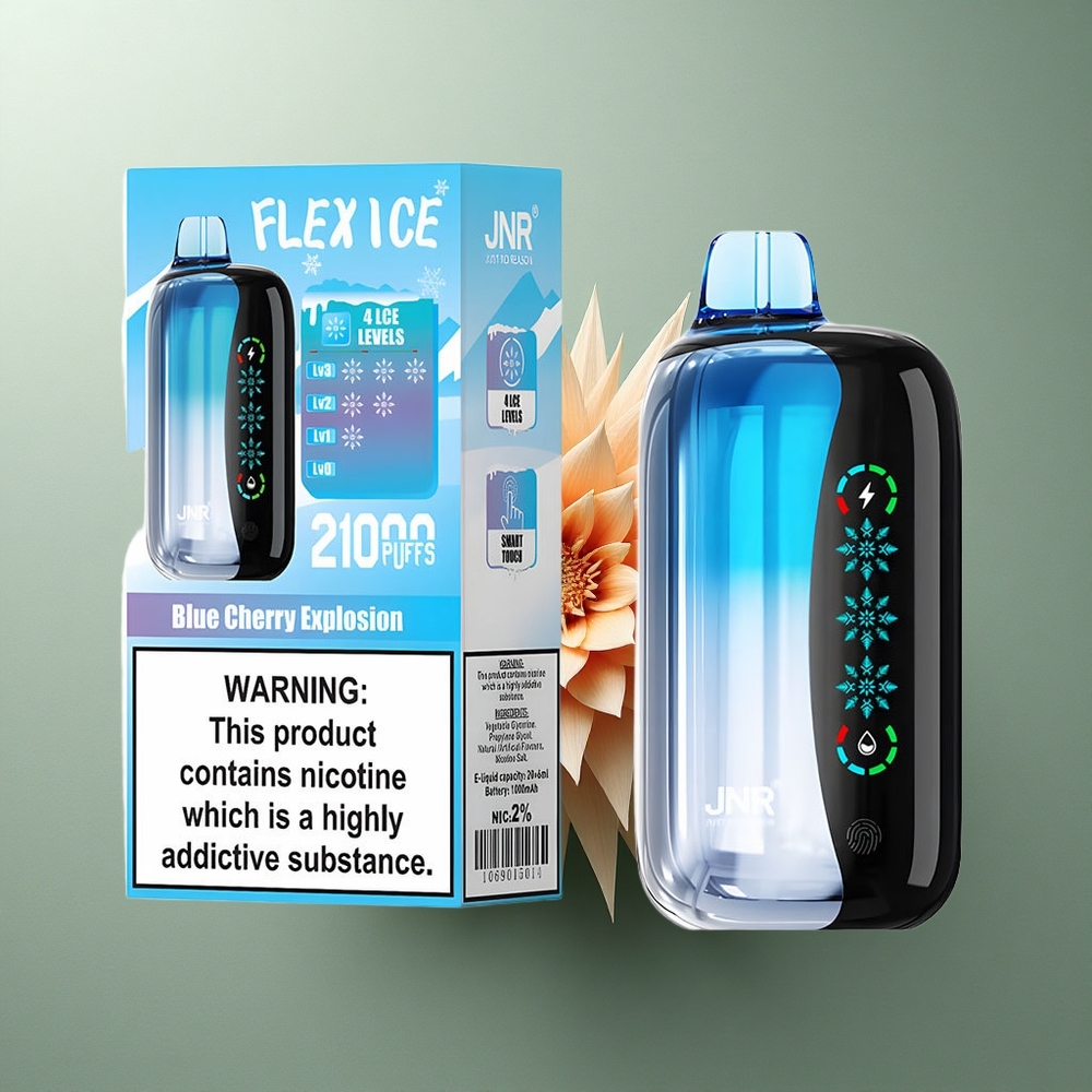 JNR Flex Ice 21000 Explosion Cerise Bleue avec 1000mAh et Contrôle de Glace