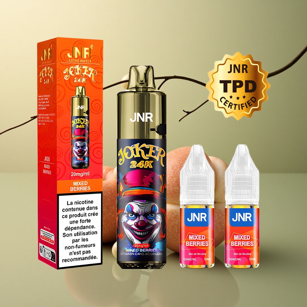 JNR Joker 24K Baies Mixtes avec 2% nicotine et 800mAh