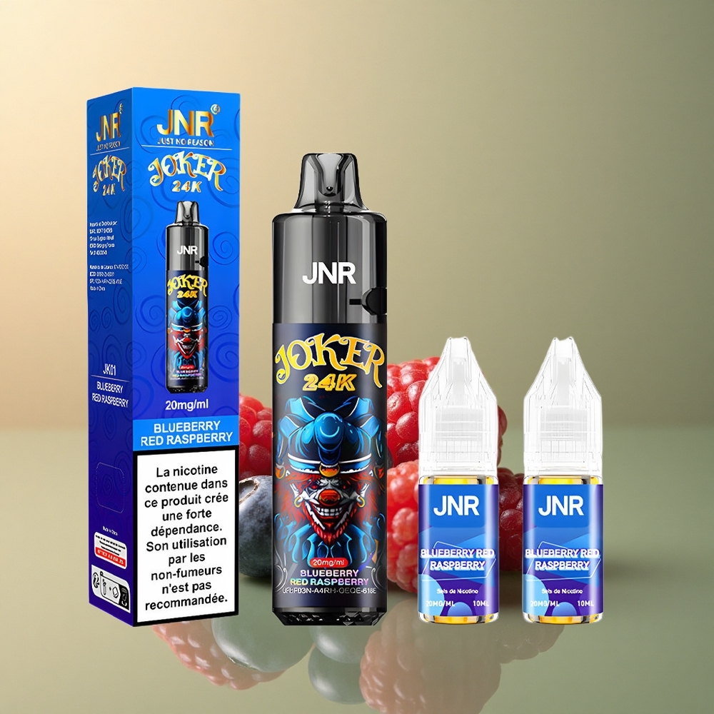 JNR Joker 24K Framboise Rouge Myrtille 800mAh 2% Nicotine