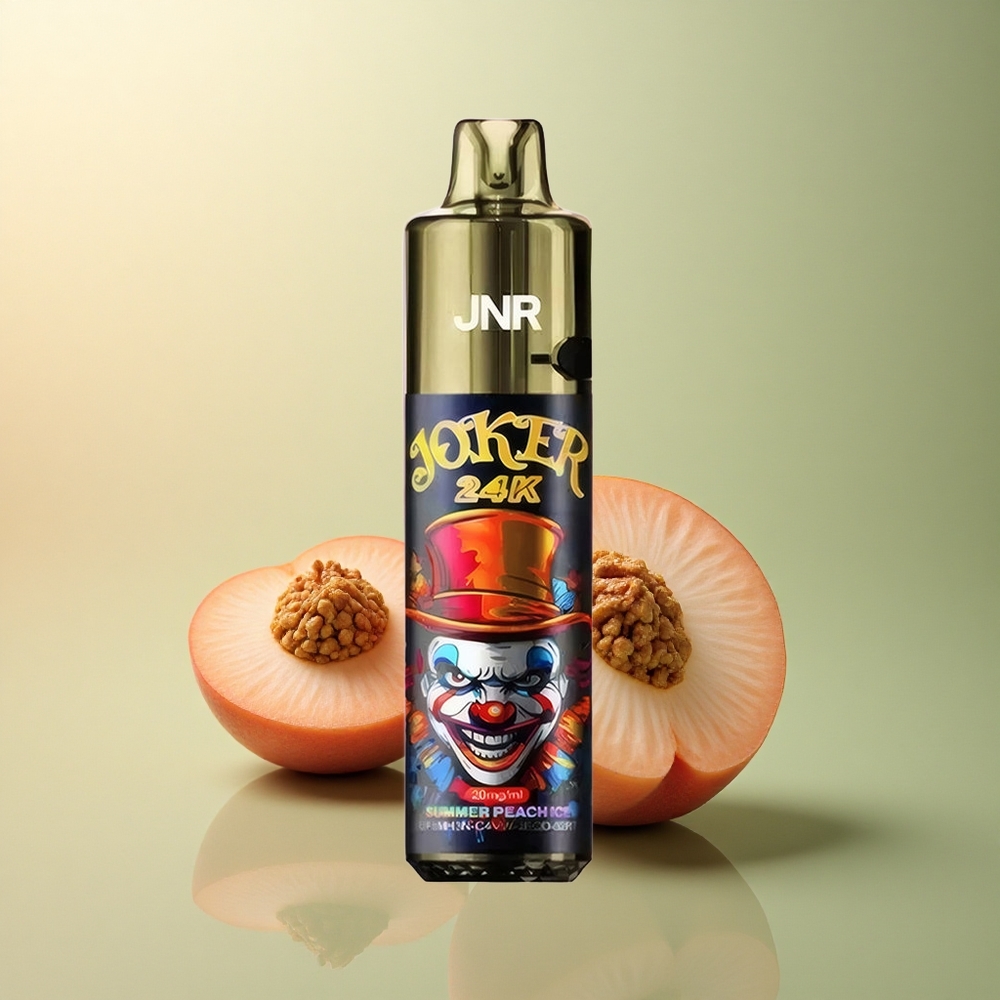 JNR Joker 24K Glace Pêche d\'Été Rechargeable 10ml avec 2% nicotine
