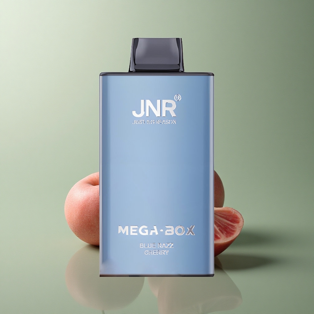 JNR Mega Box 25000 Cerise Bleue Razz avec 2% nicotine et batterie 850mAh