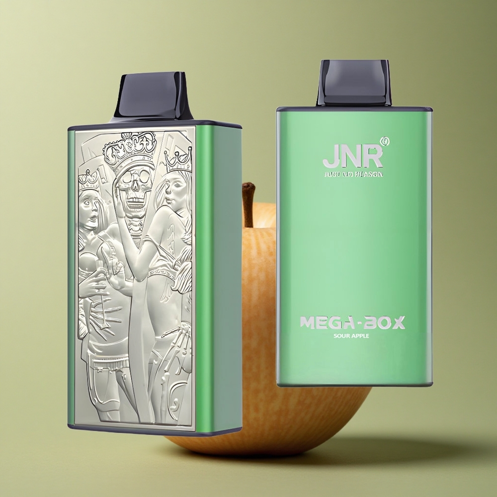 JNR Mega Box 25000 Pomme Acidulée 30ml 850mAh 2% Nicotine