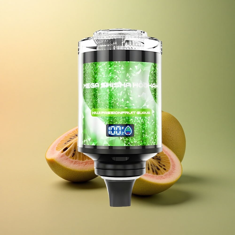 JNR Mega Shisha Hookah 100K Kiwi Fruit de la Passion Goyave 2200mAh 2% Nicotine
