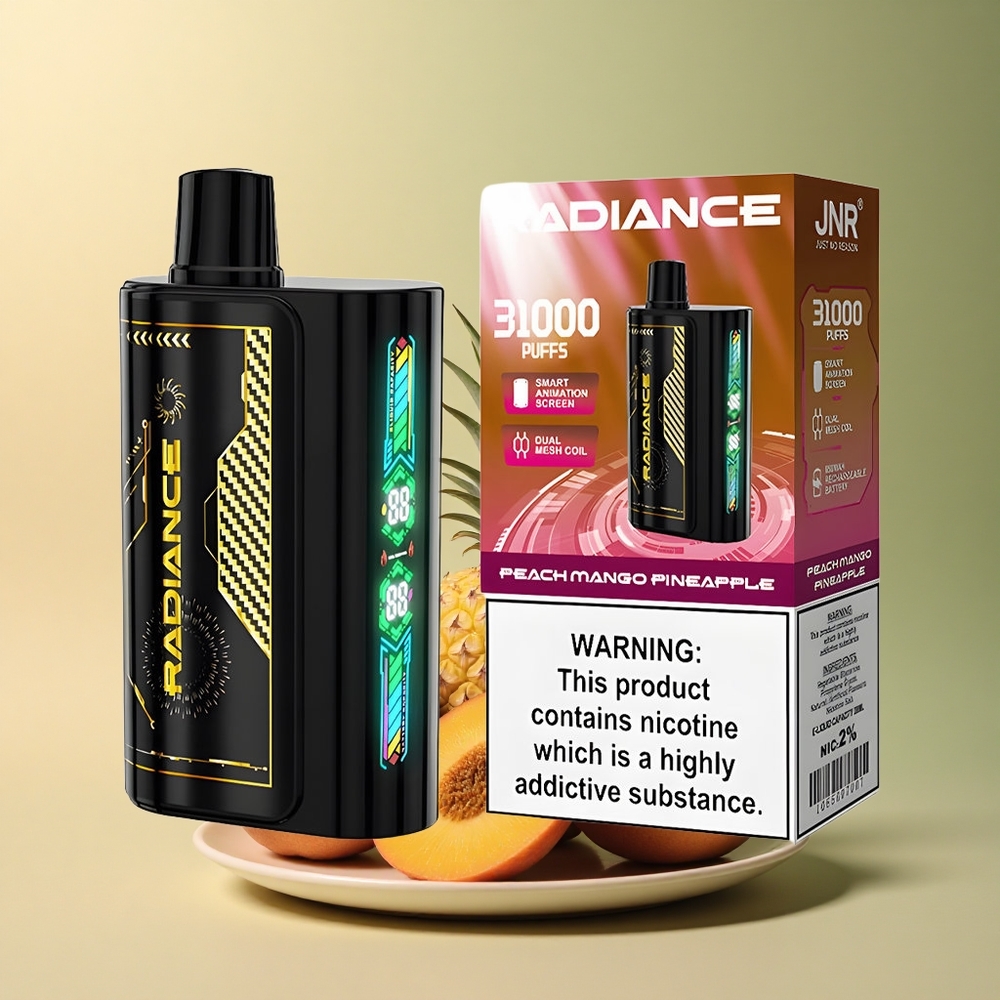 JNR Radiance 31000 Pêche Mangue Ananas avec 28ml et 950 mAh