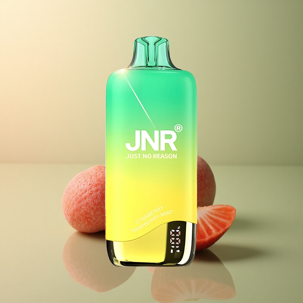 JNR Rainbow 10500 Fraise Pêcheminthe avec Batterie 600mAh et Réservoir 18ml