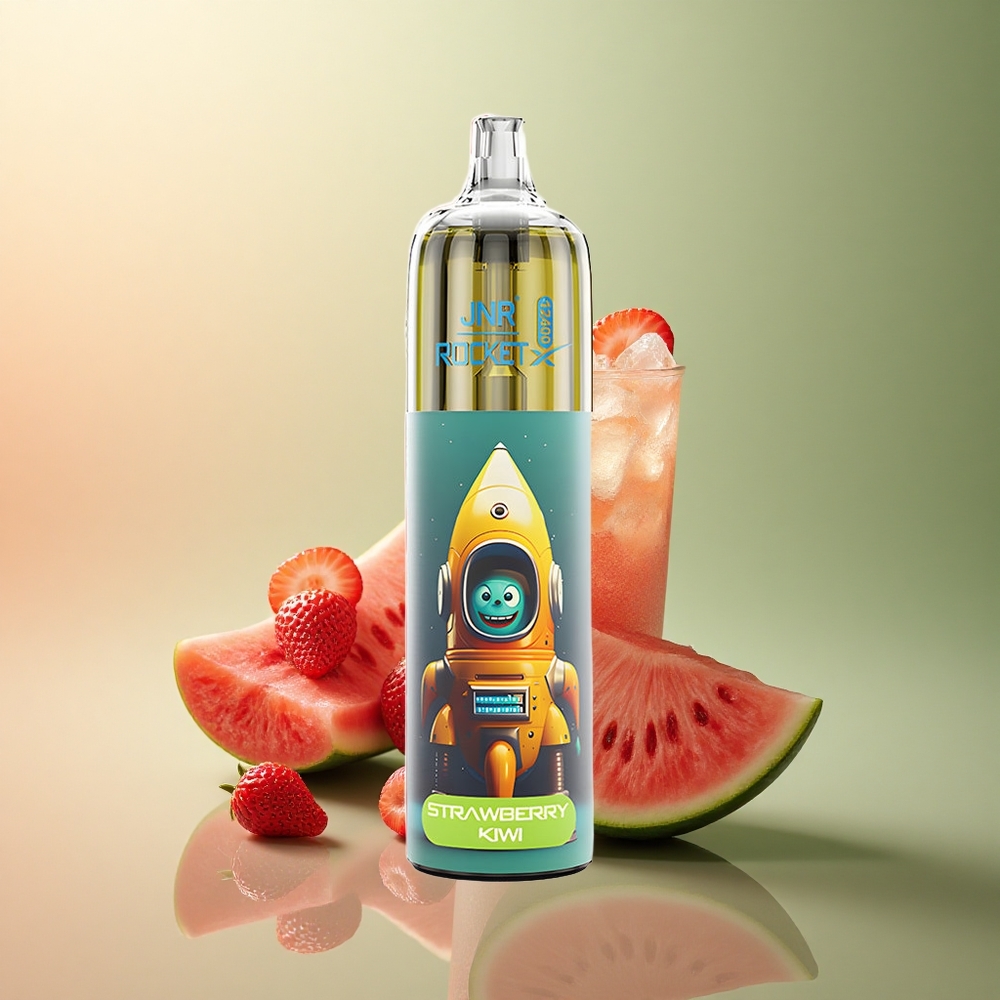 JNR Rocket-X 12400 Fraise Pastèque Glacée avec Lumières RGB et 850mAh
