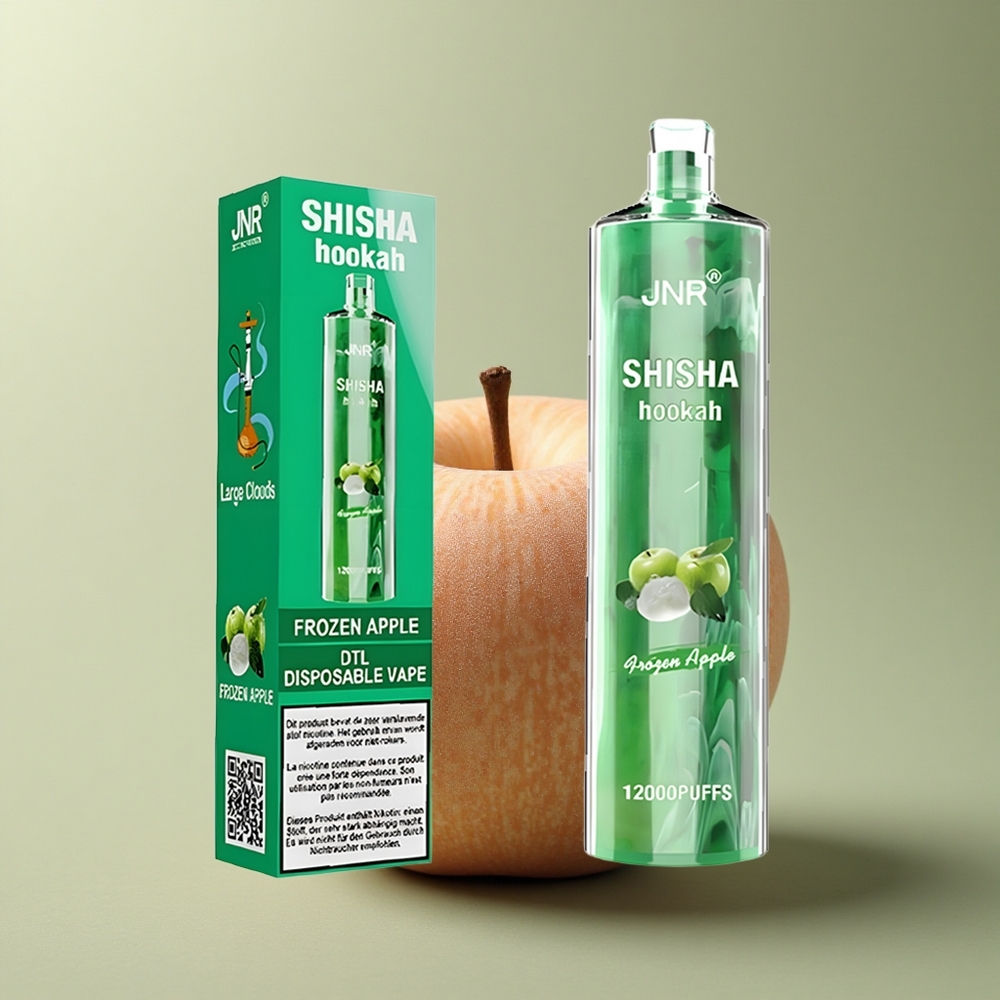JNR Shisha Hookah 12000 Pomme Glacée 750mAh 24ml 0.6 Ohm
