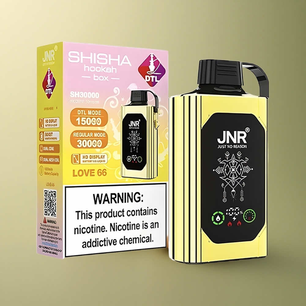 JNR Shisha Hookah Box 20500 Amour 66 25ml Double Coil 5% Nicotine