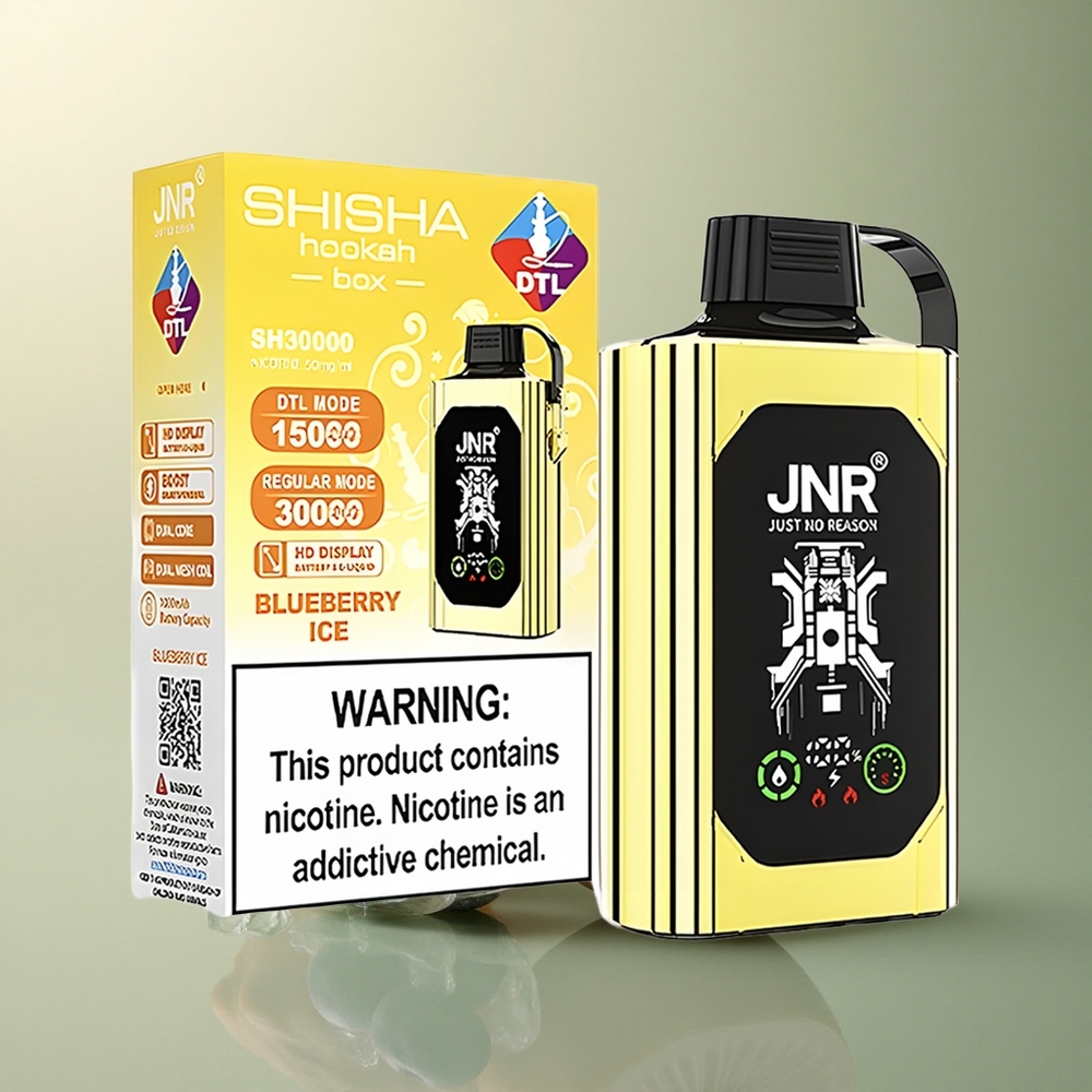 JNR Shisha Hookah Box 20500 Glace Myrtille Dual Mesh 1000mAh