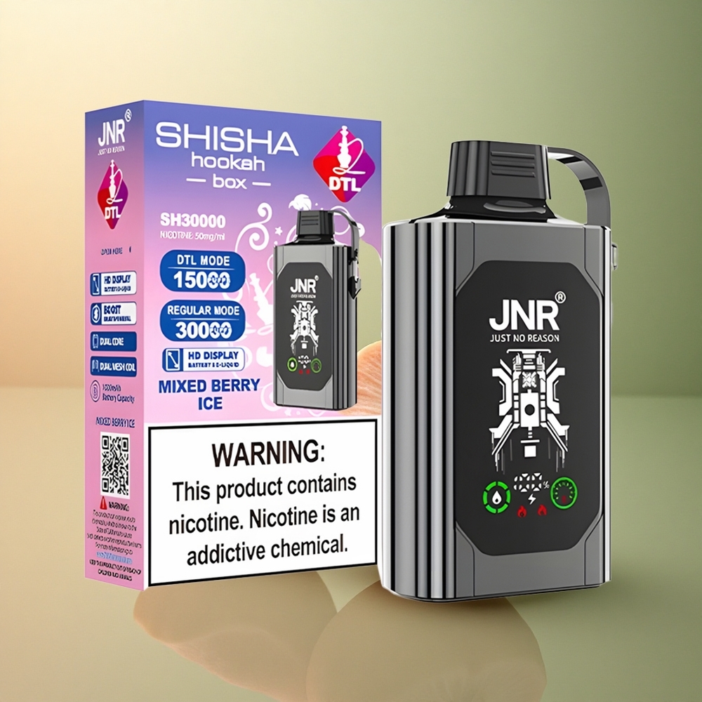 JNR Shisha Hookah Box 20500 Glace aux Baies Mixtes 25ml 1000mAh