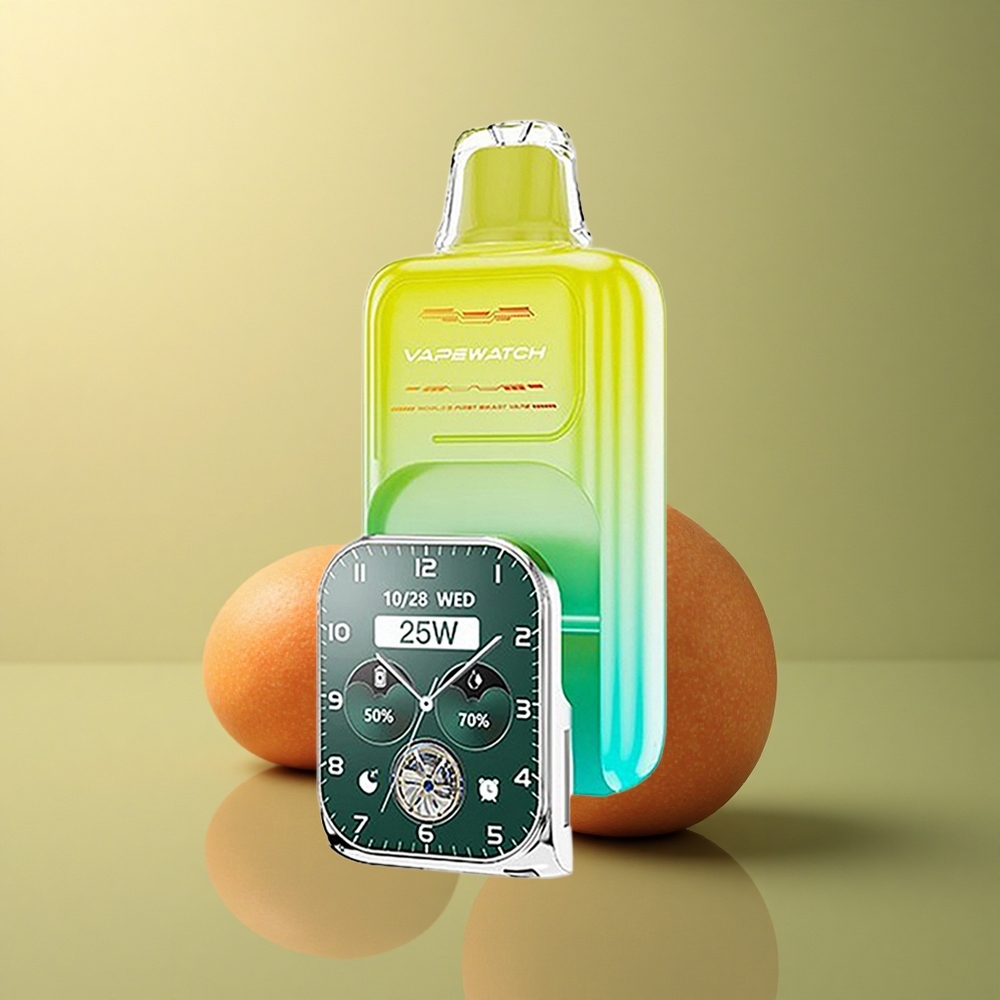 JNR VapeWatch 30000 Mangue Orange Dual Mesh 5% Nicotine 1000mAh