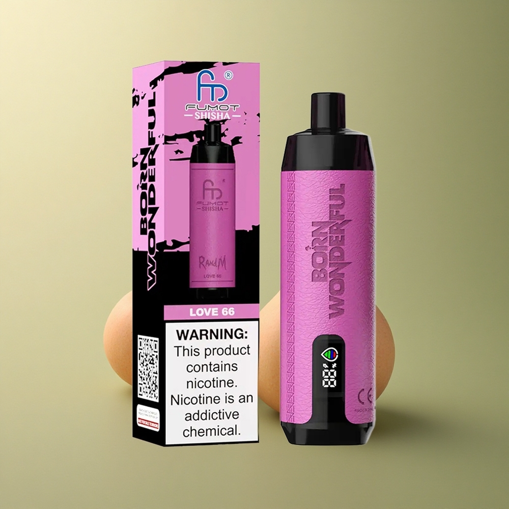 RandM Fumot Shisha 10000 Puffs Amour 66 Éclat LED 0,5% Nicotine 850 mAh