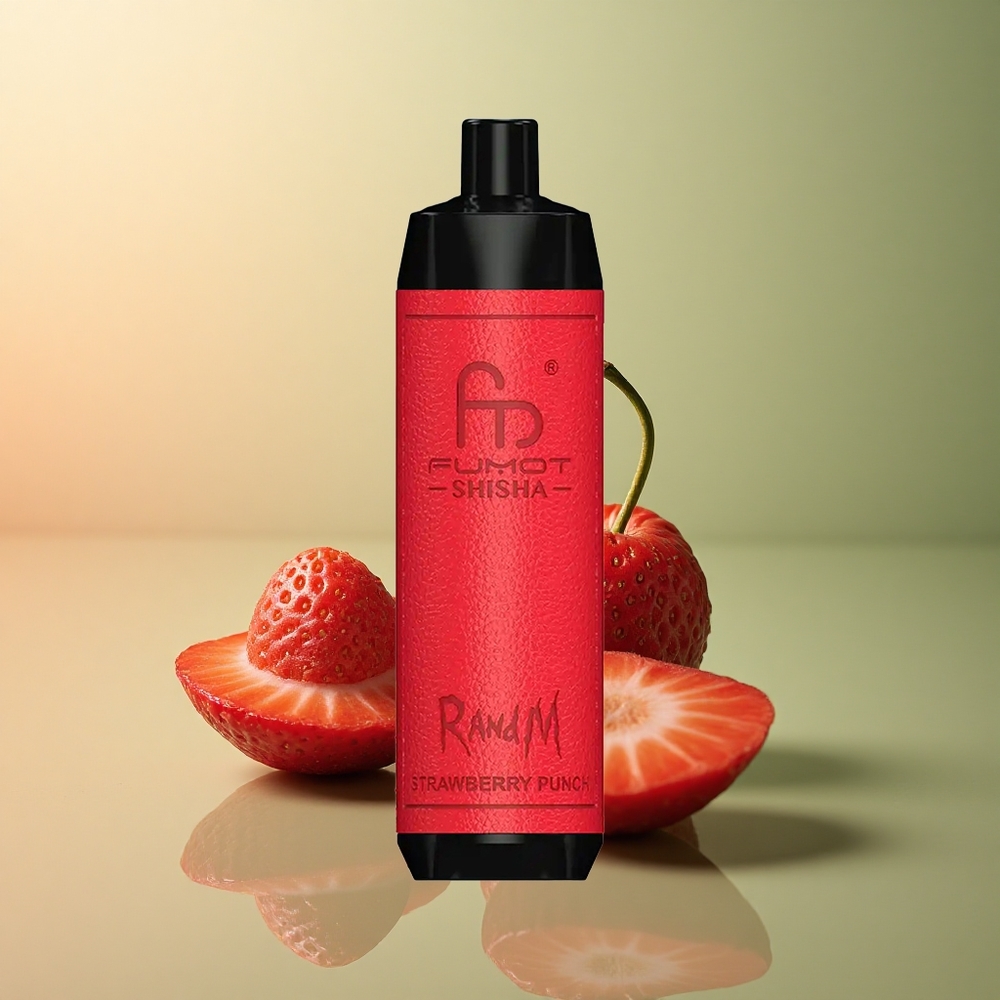 RandM Fumot Shisha 10000 Puffs Frappe à la Fraise 18ml 0.5% Nicotine 850mAh