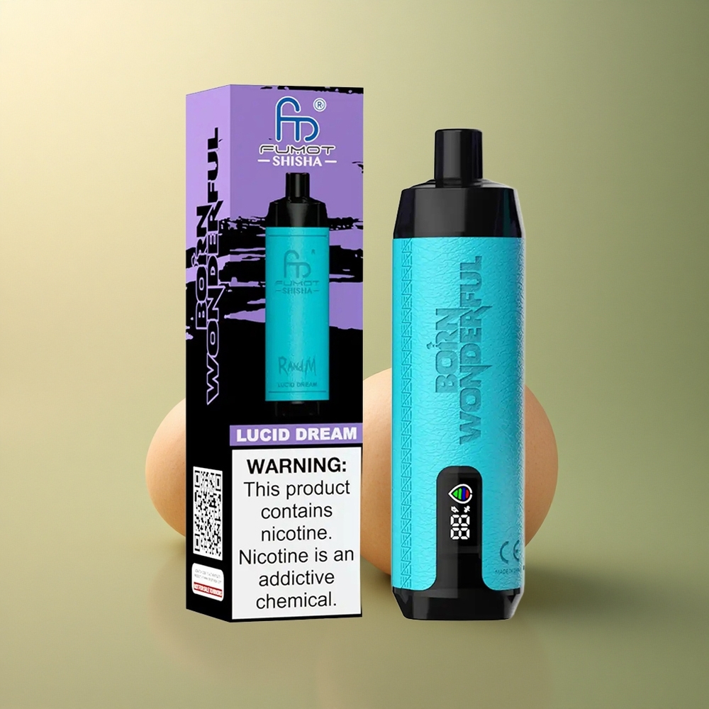 RandM Fumot Shisha 10000 Puffs Rêve Lucide LED 18ml 0,5% Nicotine