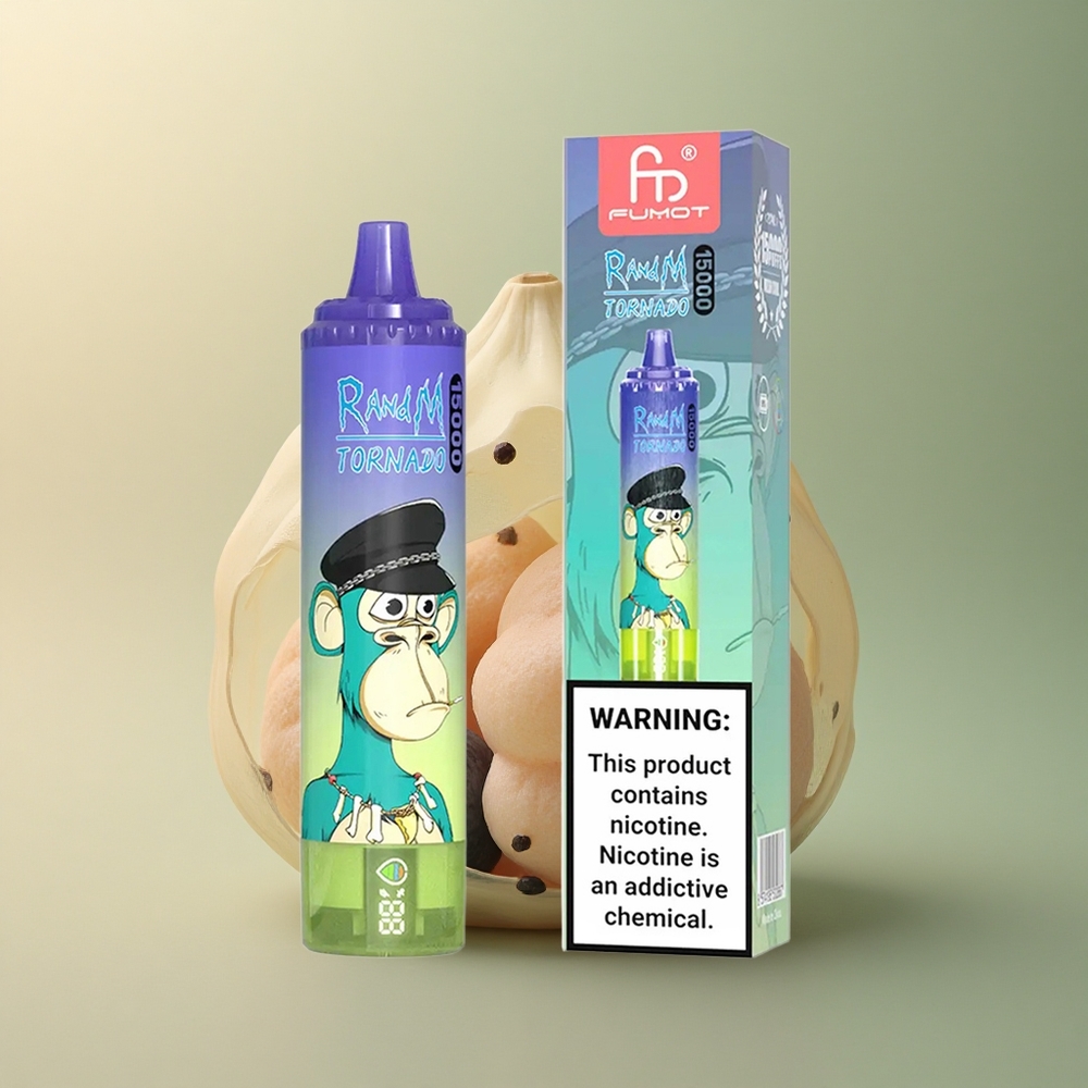 RandM Fumot Tornado 15000 Puffs Chewing Bulle Myrtille 25ml 5% nicotine