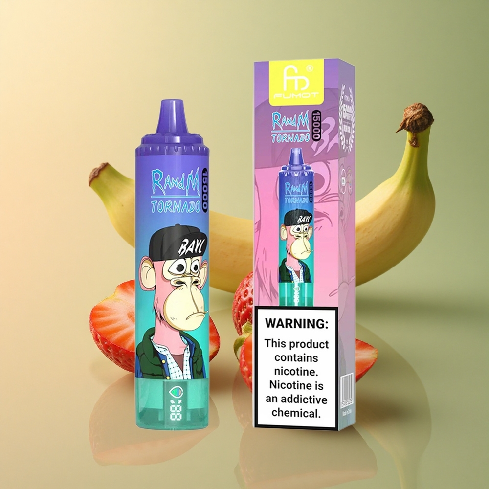 RandM Fumot Tornado 15000 Puffs Fraise Banane 25ml 850mAh