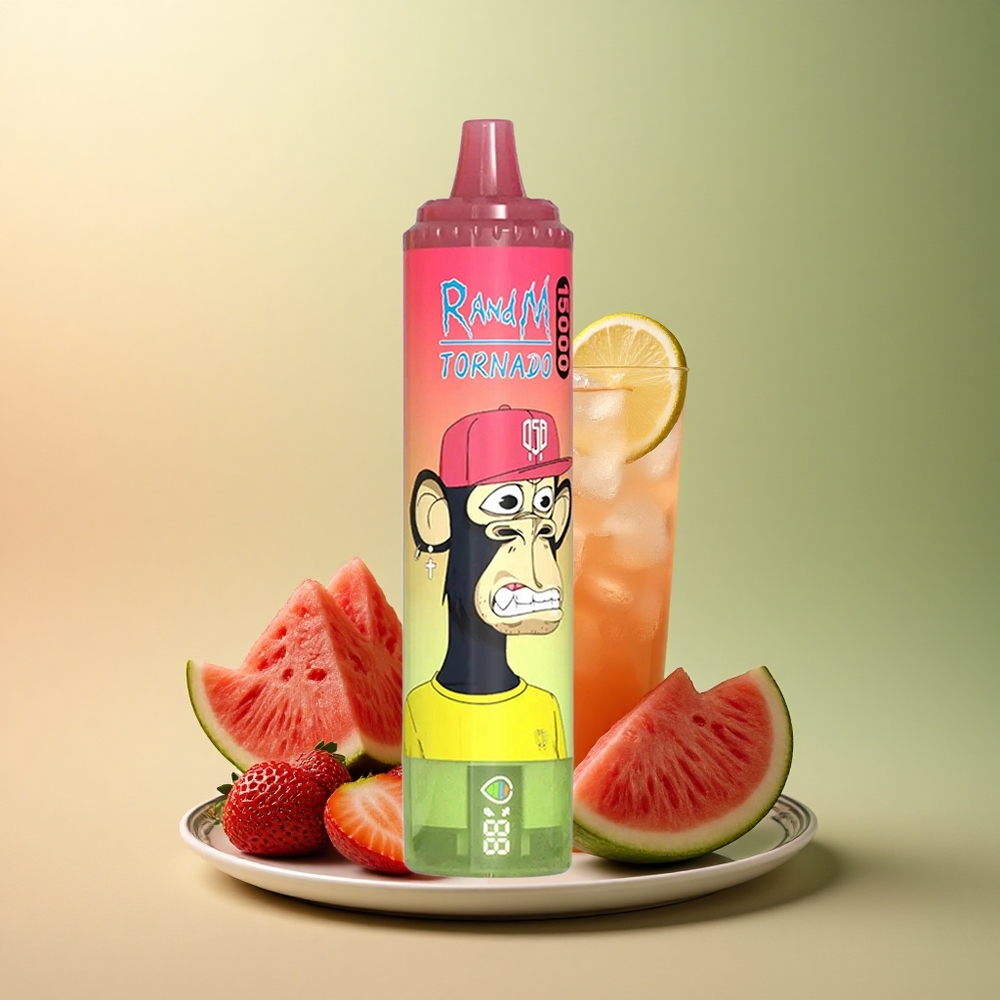 RandM Fumot Tornado 15000 Puffs Fraise Pastèque Citronnée avec 5% de Nicotine et 850mAh