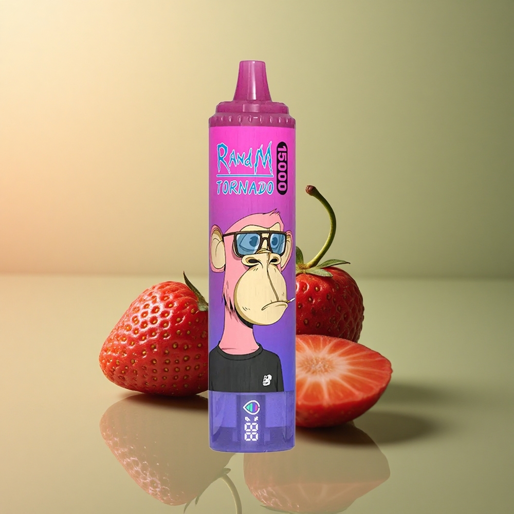RandM Fumot Tornado 15000 Puffs Fraise Raisin 25ml 850mAh Mesh