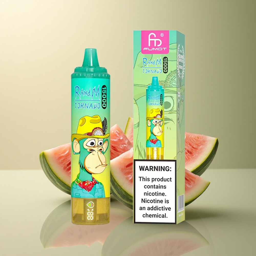 RandM Fumot Tornado 15000 Puffs Glace à la Pastèque 25ml 5% Nicotine