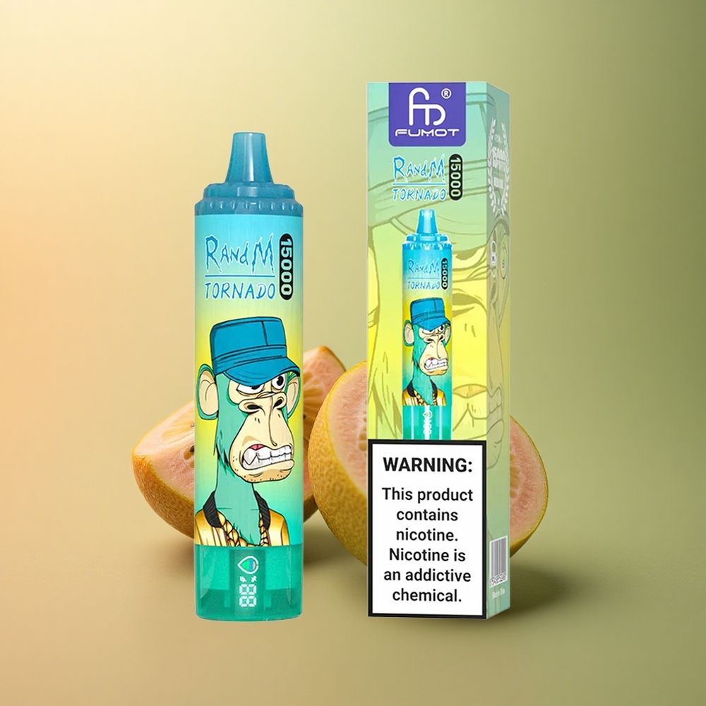 RandM Fumot Tornado 15000 Puffs Kiwi Fruit de la Passion Goyave 25ml 850mAh