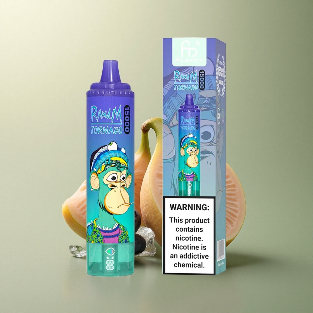 RandM Fumot Tornado 15000 Puffs Myrtille Sur Glace 25ml 850mAh
