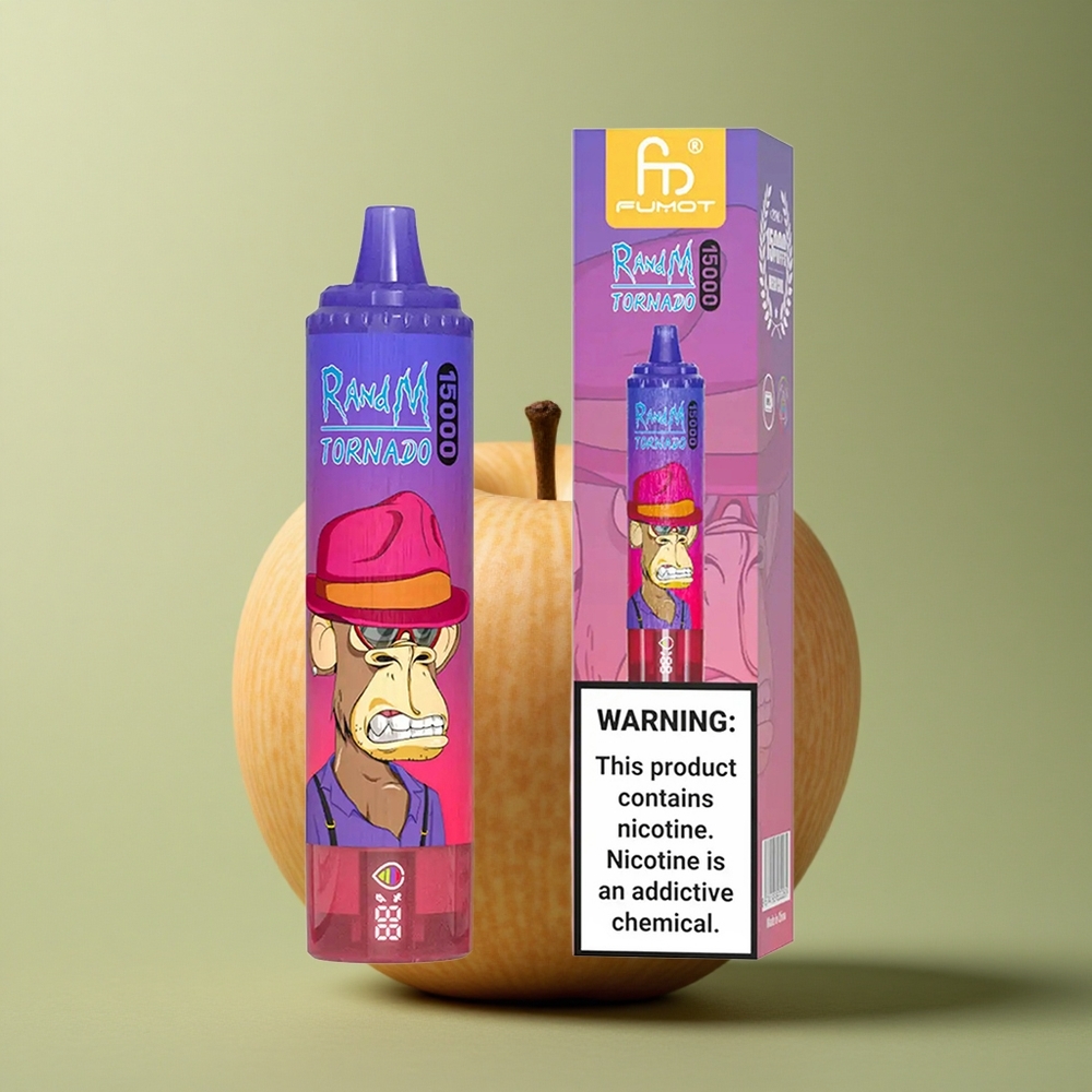 RandM Fumot Tornado 15000 Puffs Pomme Acidulée 25ml 850mAh Mesh