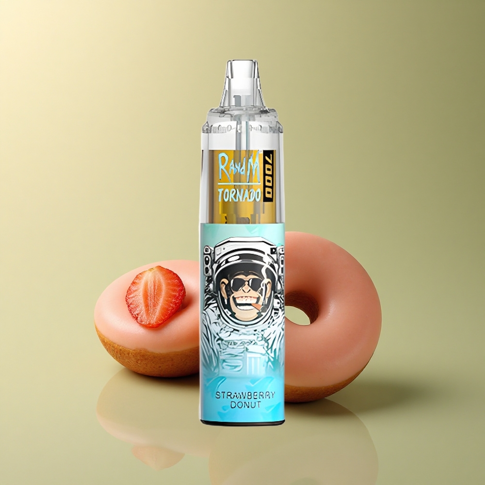 RandM Fumot Tornado 7000 Puffs Beignet Fraise 14ml 850mAh Mesh