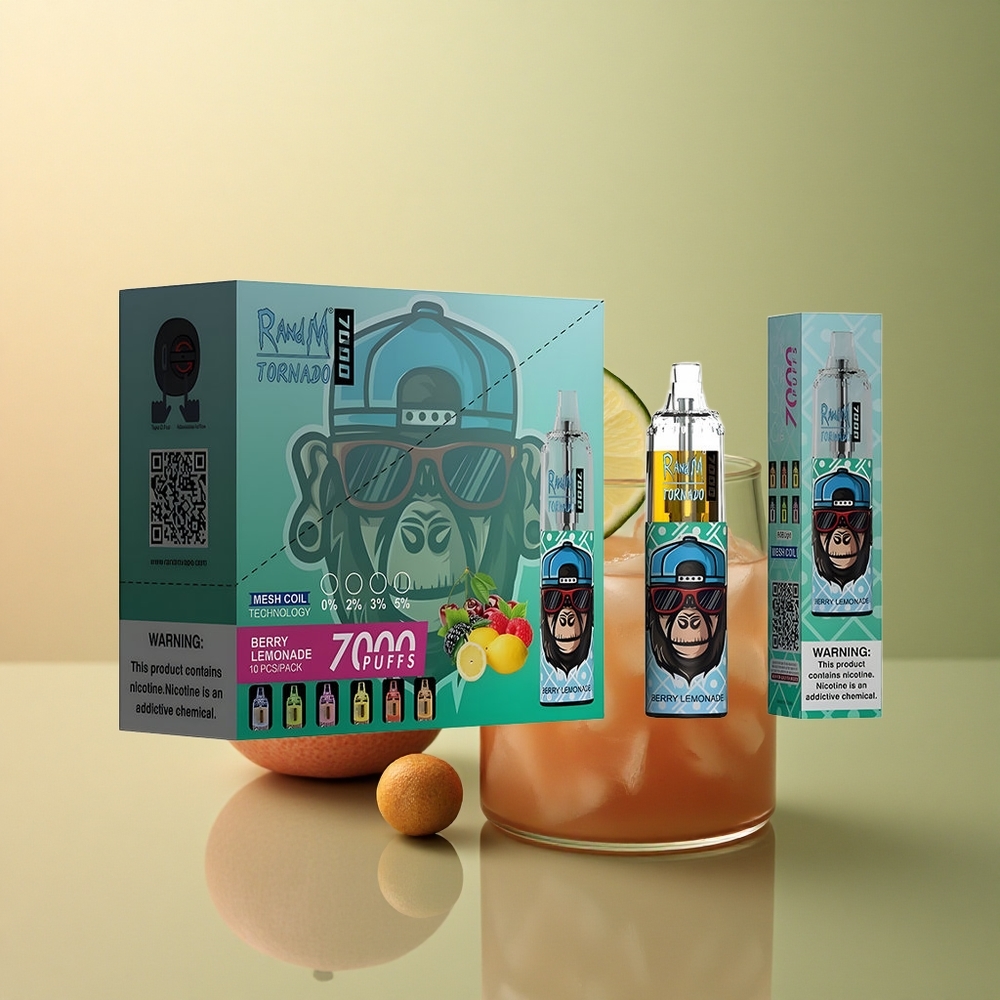 RandM Fumot Tornado 7000 Puffs Citronné Baies 5% Nicotine 850mAh