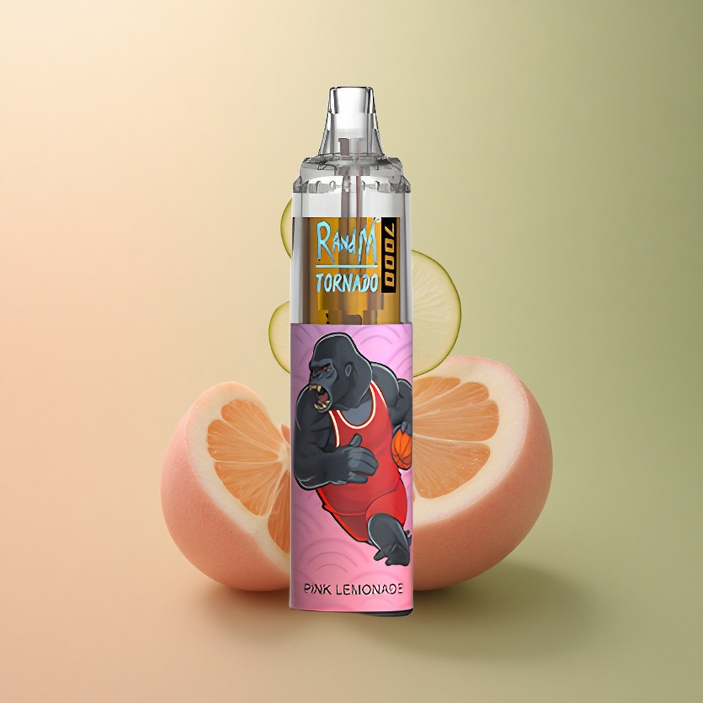 RandM Fumot Tornado 7000 Puffs Citronnade Rose 14ML 850mAh 5% Nicotine