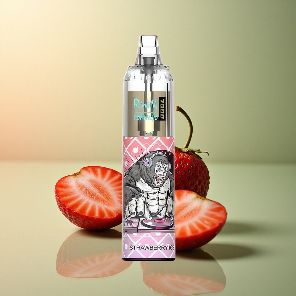 RandM Fumot Tornado 7000 Puffs Glace à la Fraise 5% Nicotine 850mAh