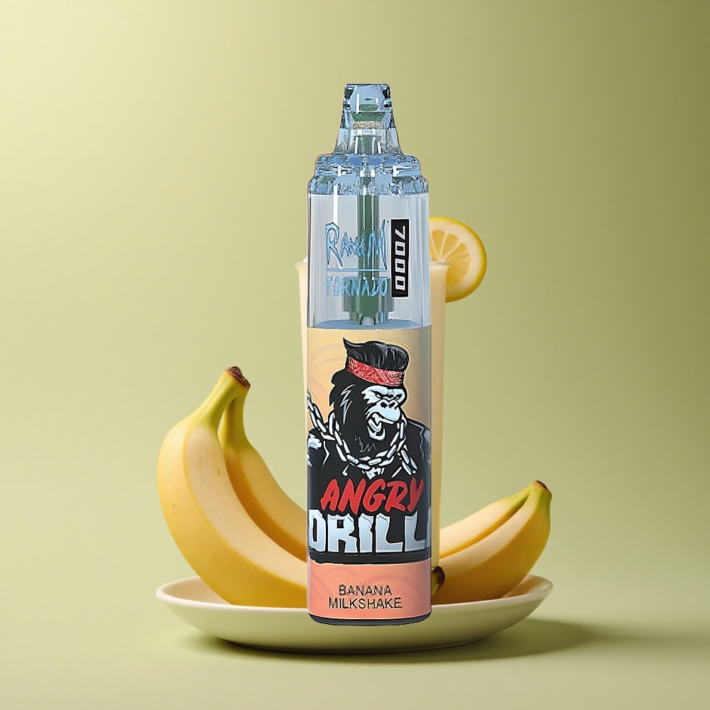 RandM Fumot Tornado 7000 Puffs Milkshake Banane 5% Nicotine 850 mAh Mesh