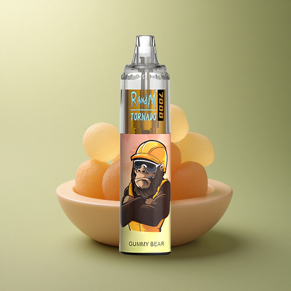 RandM Fumot Tornado 7000 Puffs Ourson Gummé 14 ML 850 mAh Mesh Coil 5% Nicotine