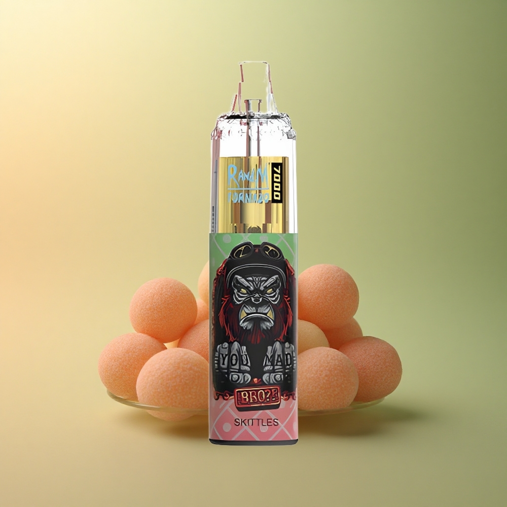 RandM Fumot Tornado 7000 Puffs Skittles Éclair Mesh 14ml 850mAh Nicotine 5%