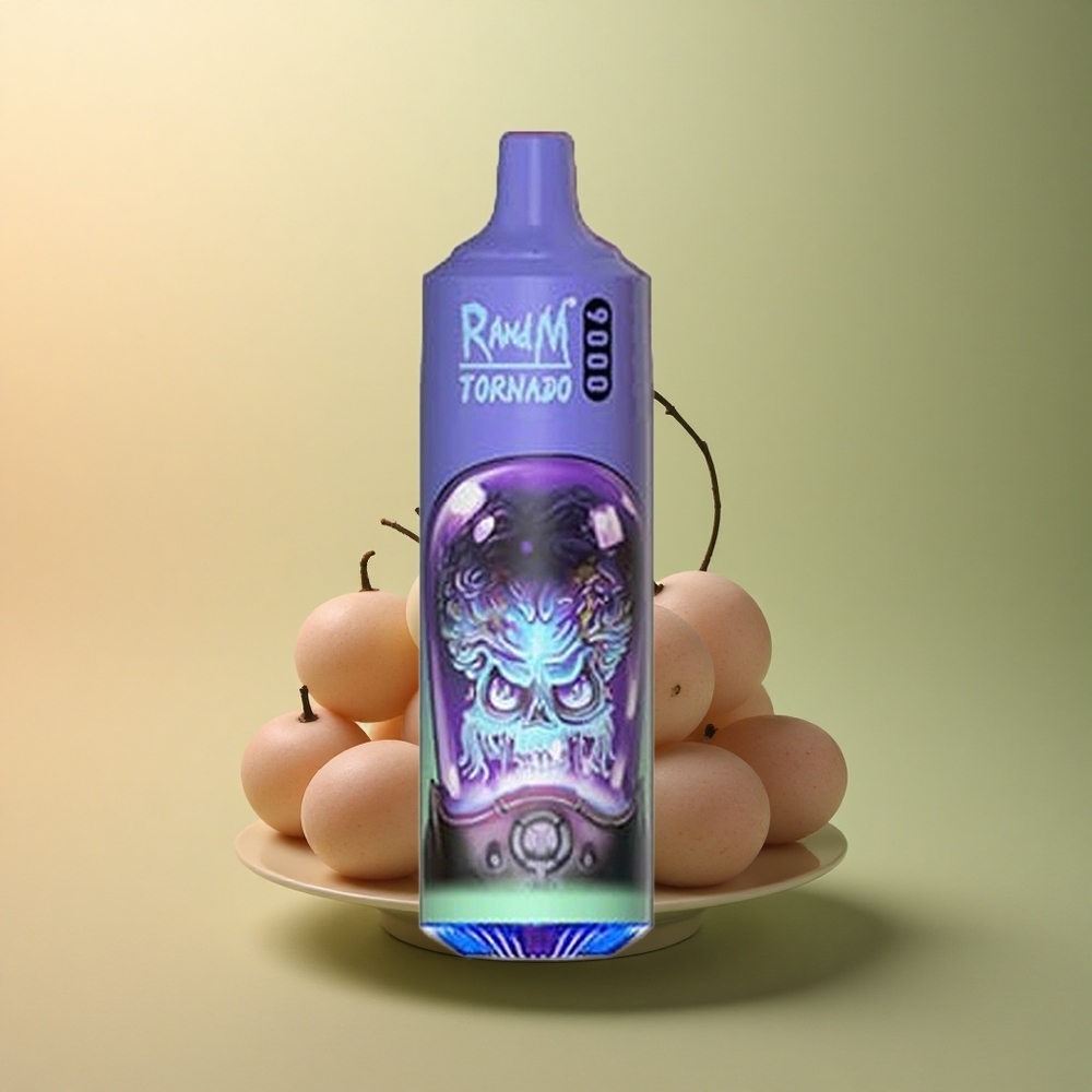 RandM Fumot Tornado 9000 Puffs Aloe Grape 850 mAh 18 mL Mesh Coil