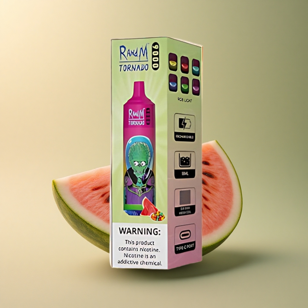 RandM Fumot Tornado 9000 Puffs Chewing-Bulle Pastèque 18 mL 850 mAh