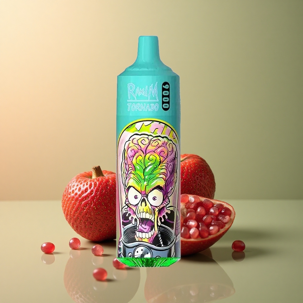 RandM Fumot Tornado 9000 Puffs Fraise Grenade 18 mL 850 mAh