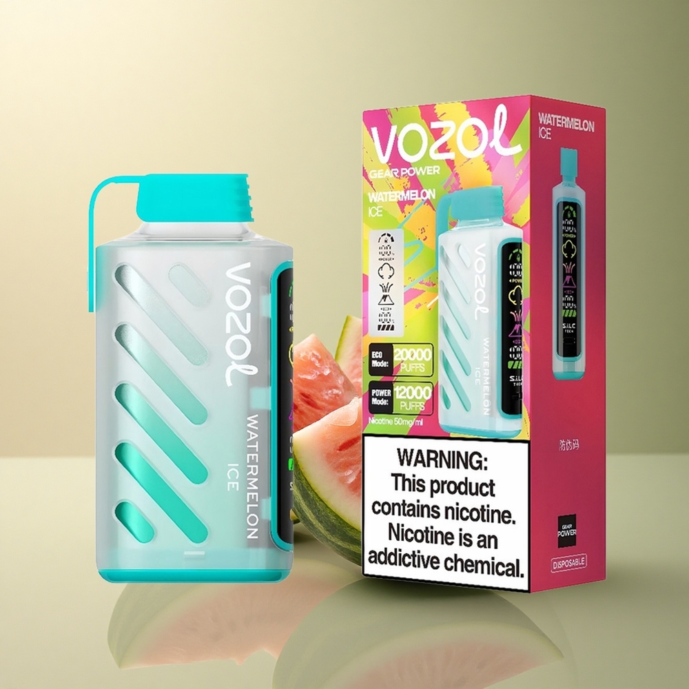 VOZOL Gear Power 20000 Puffs Glace à la Pastèque Dual Mesh 20mL 5% Nicotine