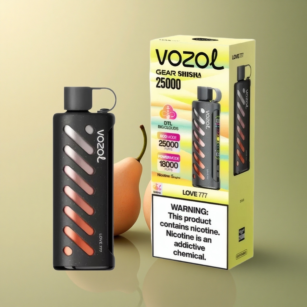 VOZOL Gear Shisha 25000 Puffs Amour 777 Dual Mesh 1000mAh 5mg Nicotine