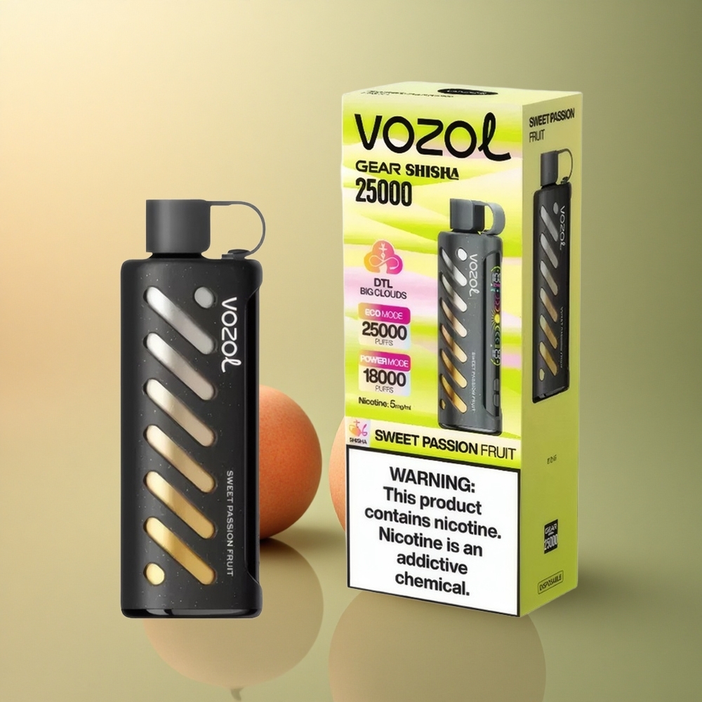 VOZOL Gear Shisha 25000 Puffs Douce Passion Fruit Dual Mesh 1000mAh