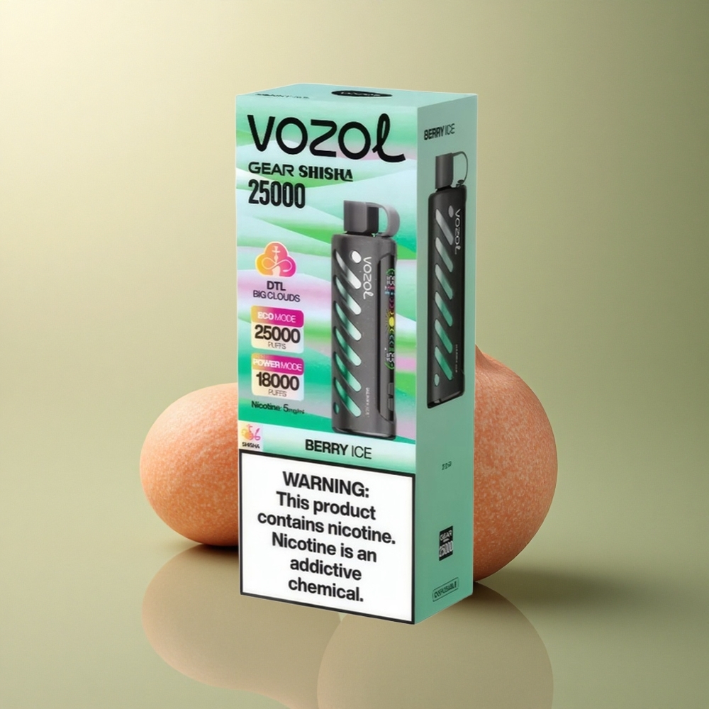 VOZOL Gear Shisha 25000 Puffs Glace Baie Dual Mesh 1000mAh