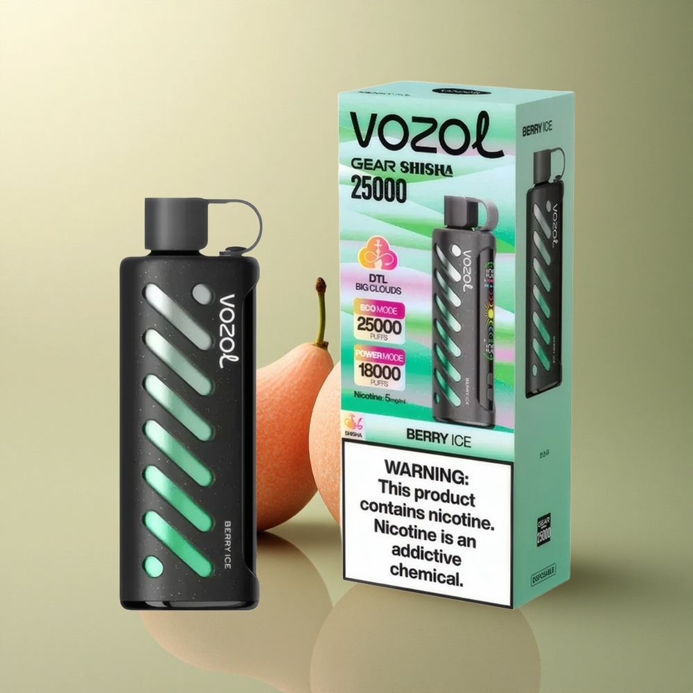 VOZOL Gear Shisha 25000 Puffs Glace Baie Dual Mesh 1000mAh