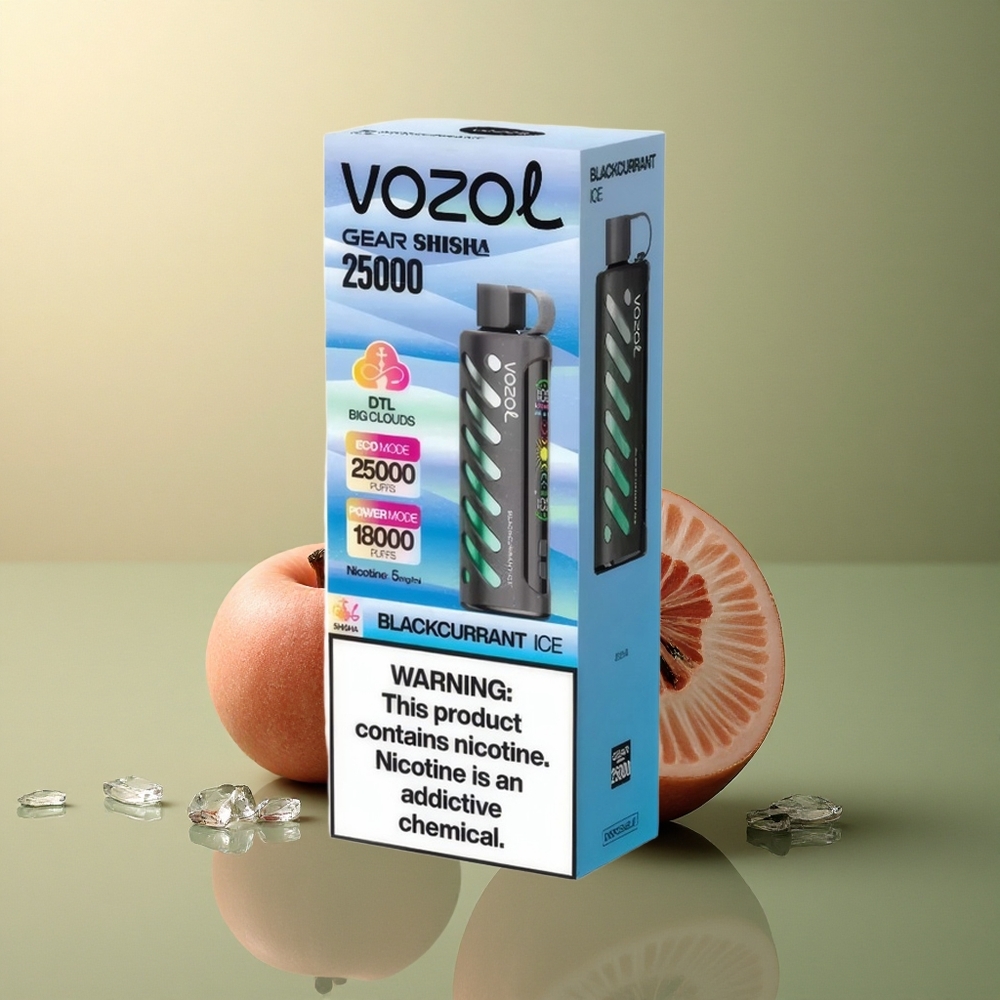 VOZOL Gear Shisha 25000 Puffs Glace Cassis Double Mesh 1000mAh