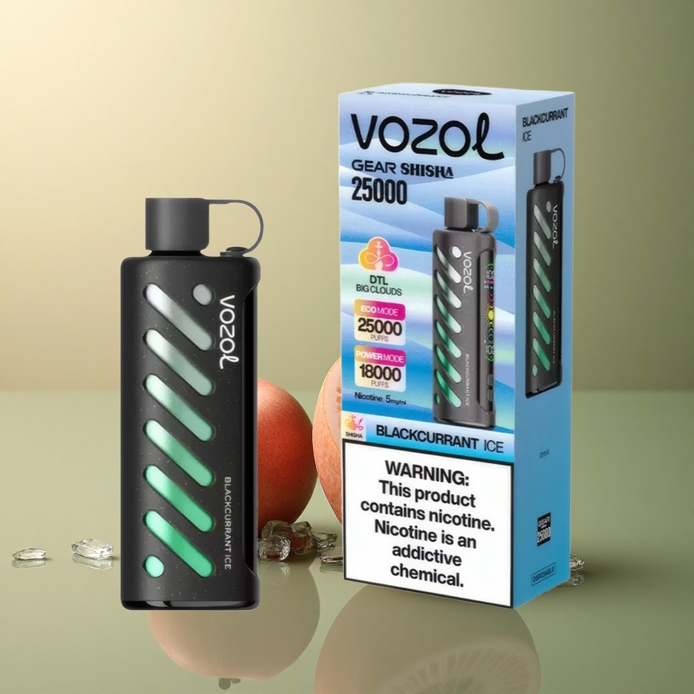 VOZOL Gear Shisha 25000 Puffs Glace Cassis Double Mesh 1000mAh