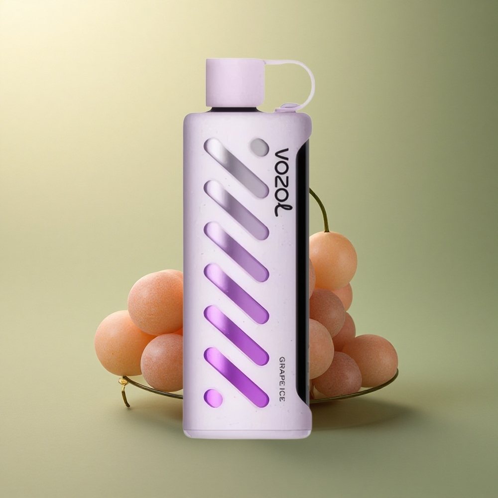 VOZOL Gear Shisha 25000 Puffs Glace au Raisin avec Double Mesh et 5mg de Nicotine